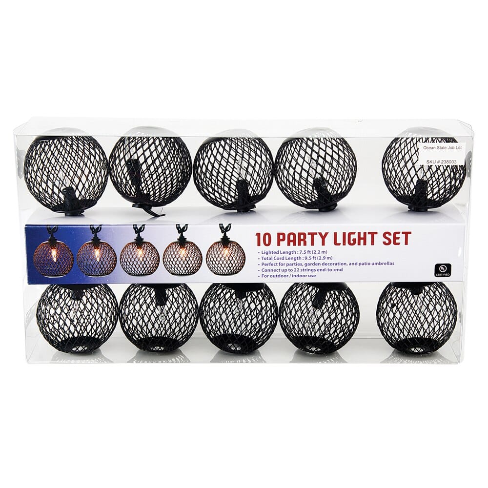 Party String Light Set, 10 Lights