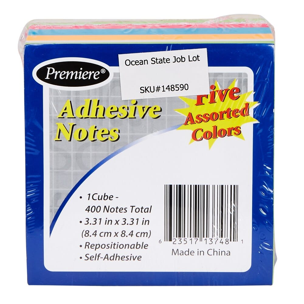 Premiere Adhesive Sticky Notes, 400-Count