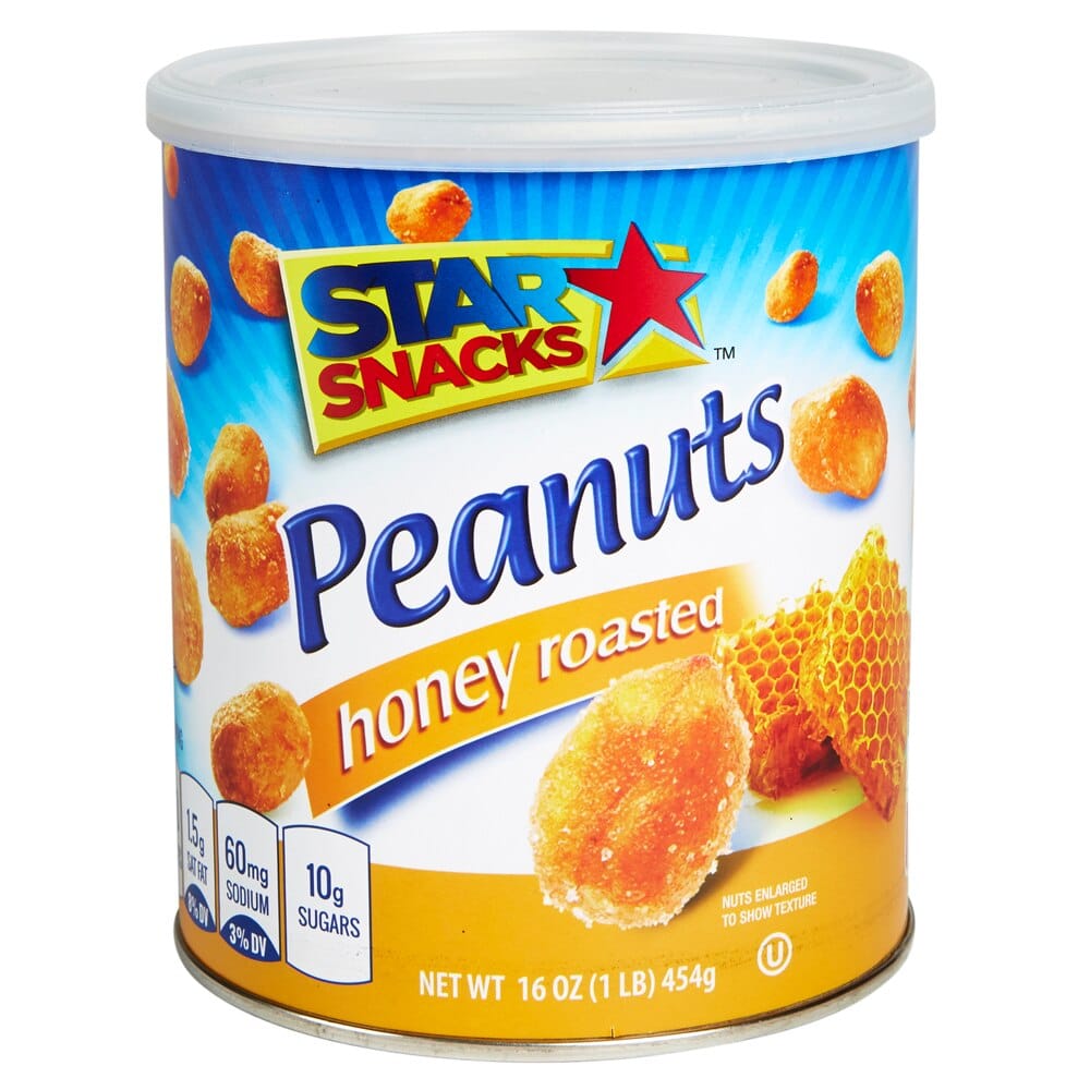 Star Snacks Honey Roasted Peanuts, 16 oz