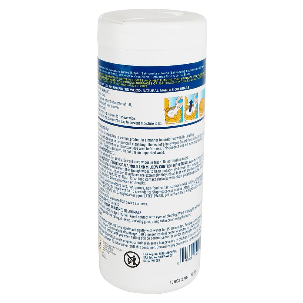 Clean Cut Disinfecting Wipes, Lemon Scent, 35 Count