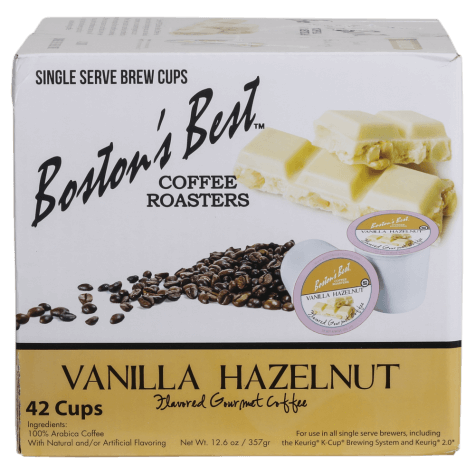 Boston's Best Vanilla Hazelnut Gourmet Coffee Cups, 42 Count