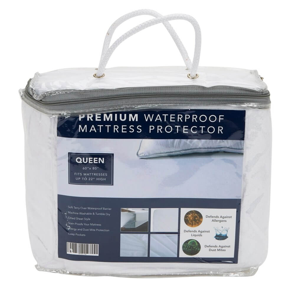 Premium Waterproof Mattress Protector, Queen