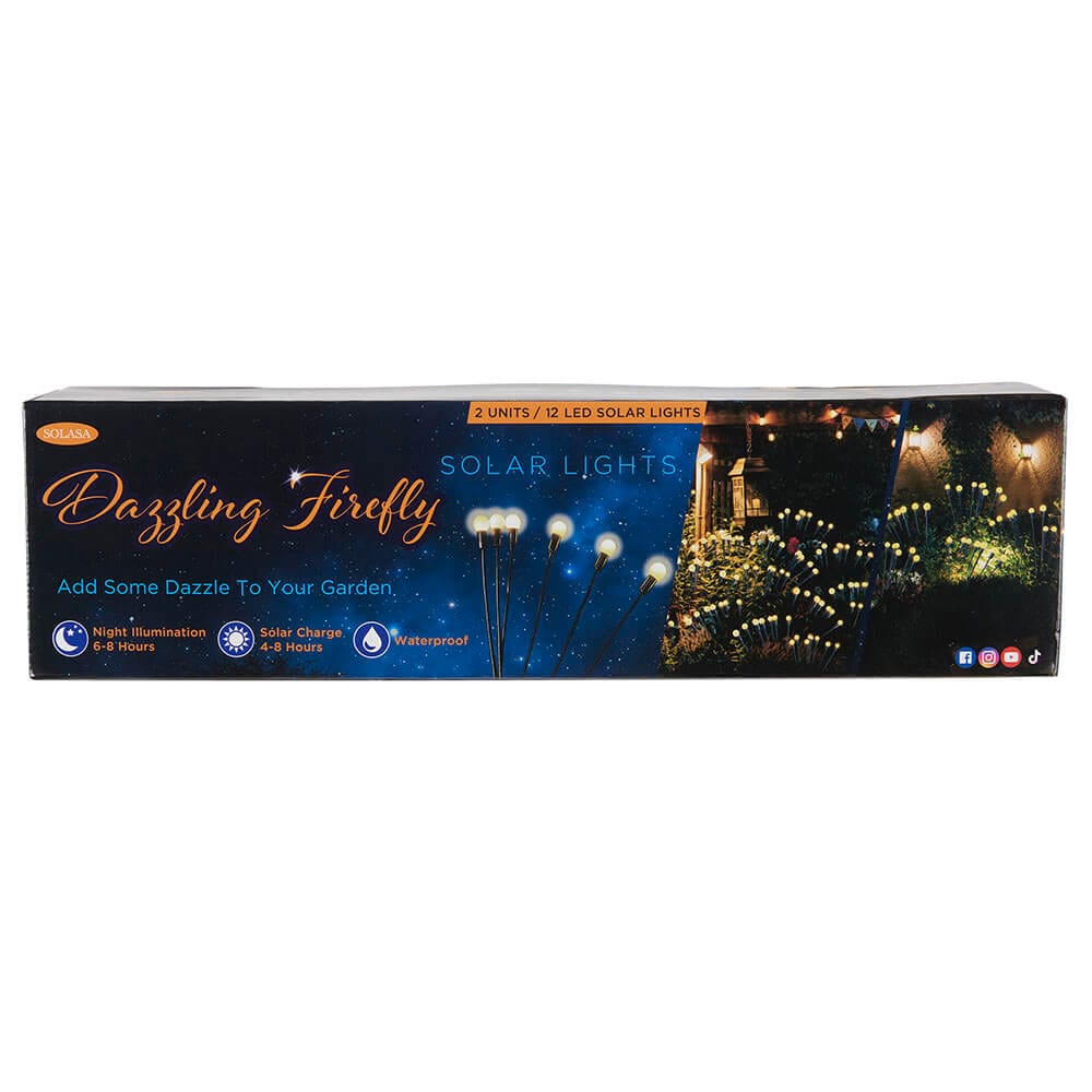 Dazzling Firefly Solar Lights, 2 Count