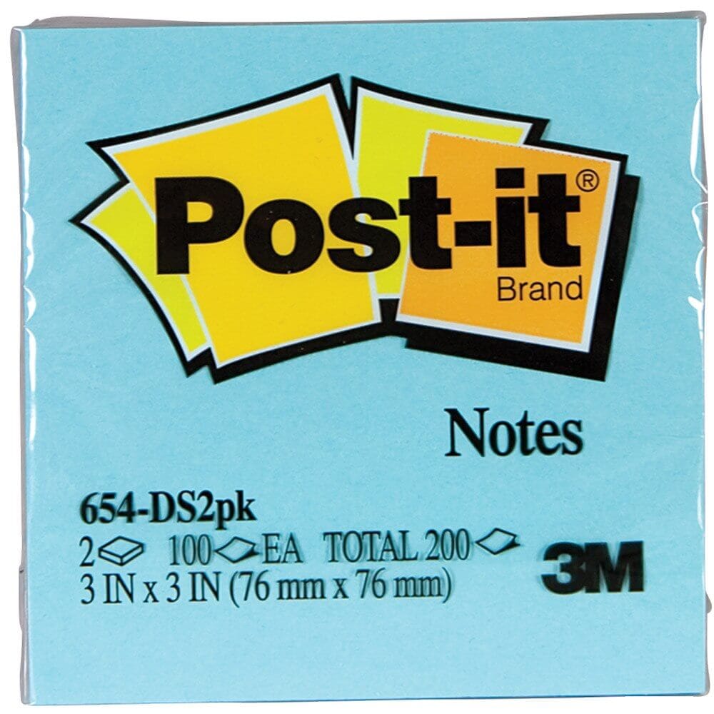 Post-it Sticky Note Pads, 2-Count