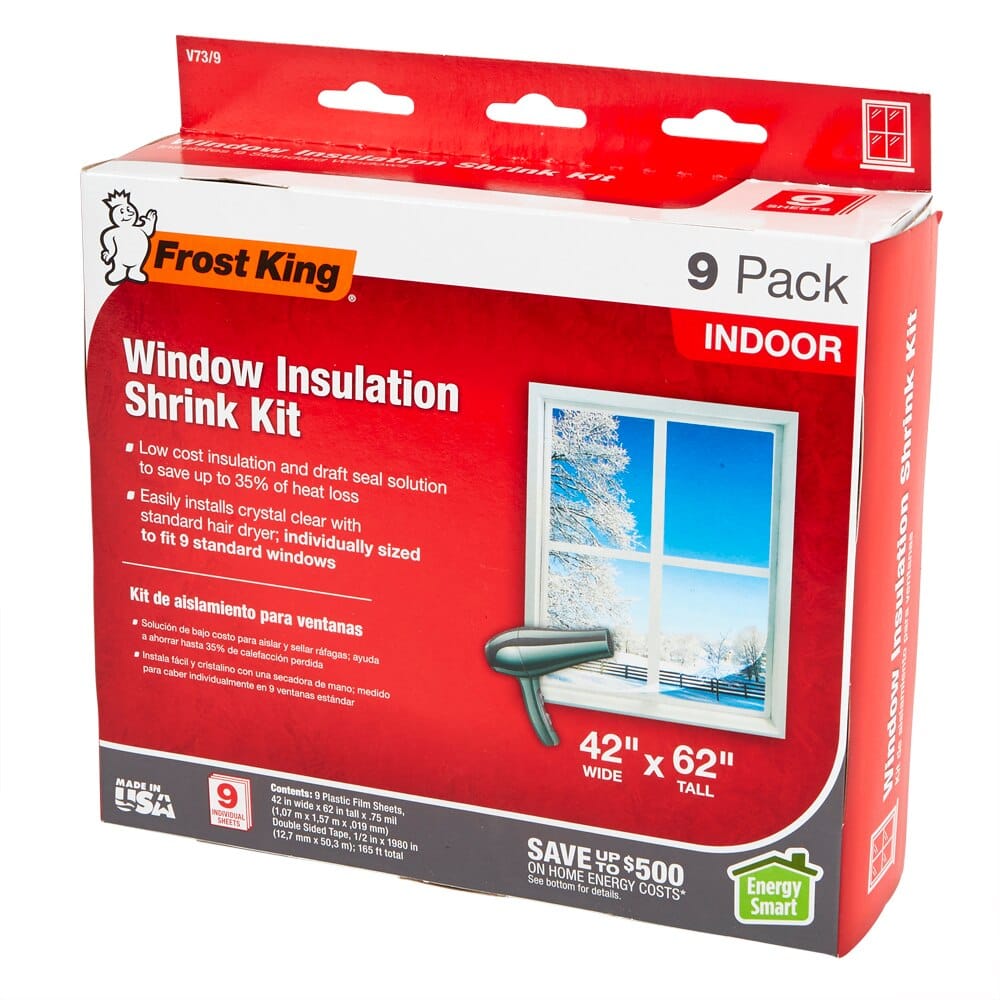 Frost King Window Insulation Shrink Kit, 9 Count