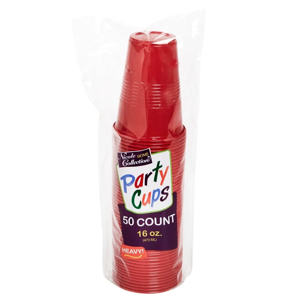 50-Count Party Cups, 16 oz