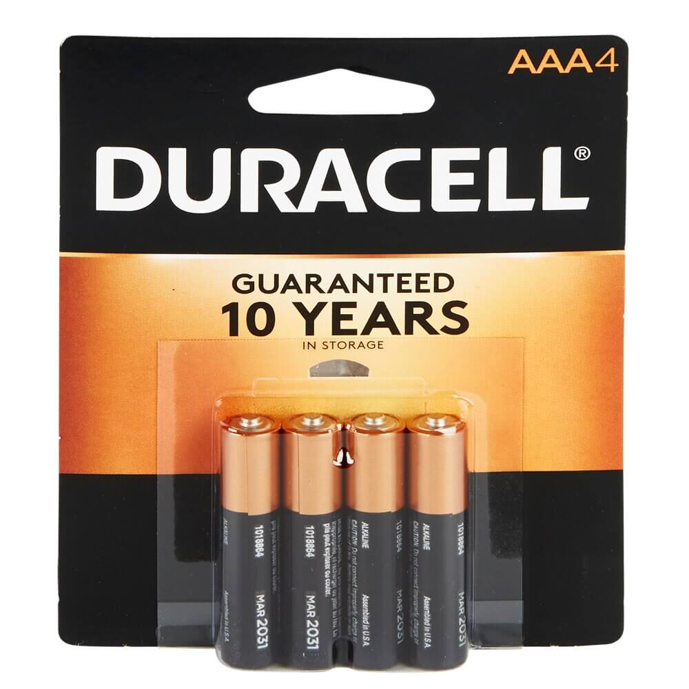 Duracell® AAA Alkaline Batteries, 4-pack