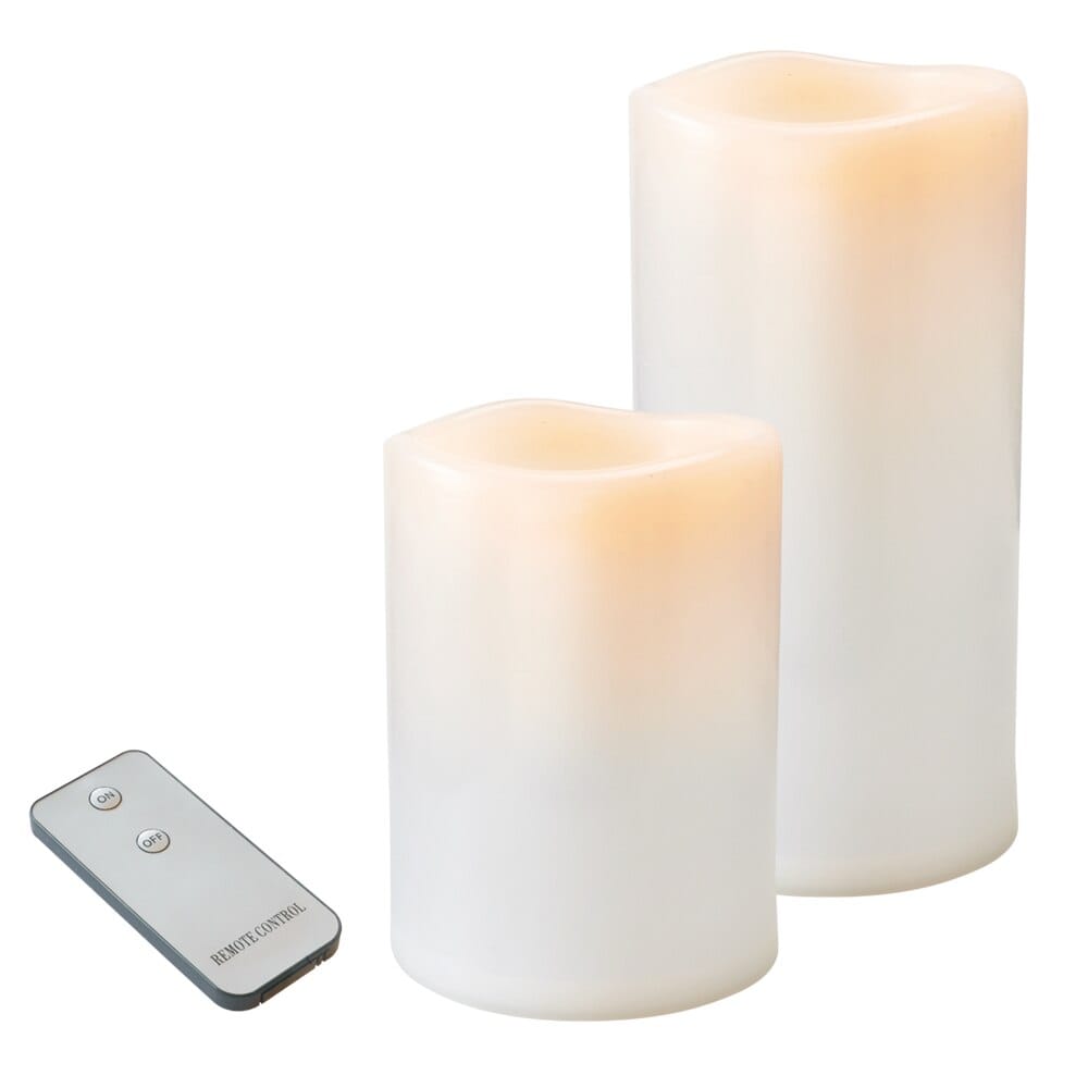 Flameless LED Candles with Remote, 2 Pack