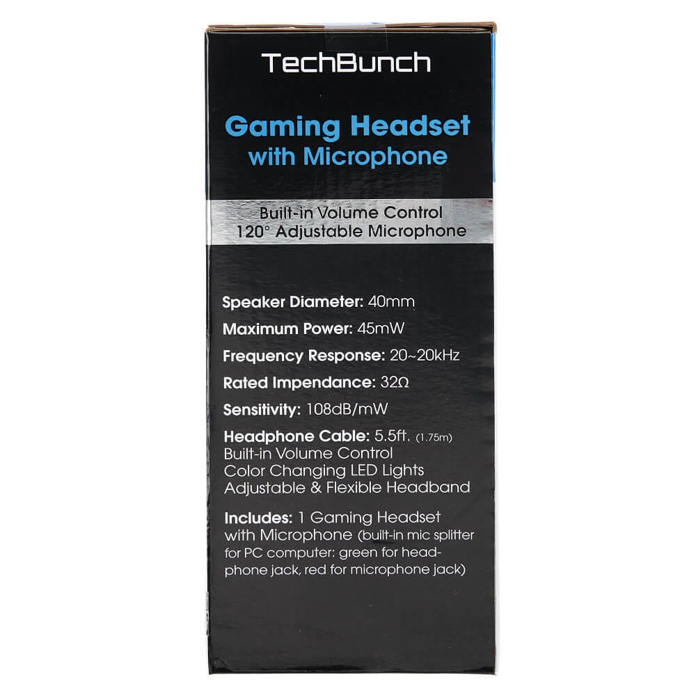 TechBunch Gaming Headset with Color Changing LED