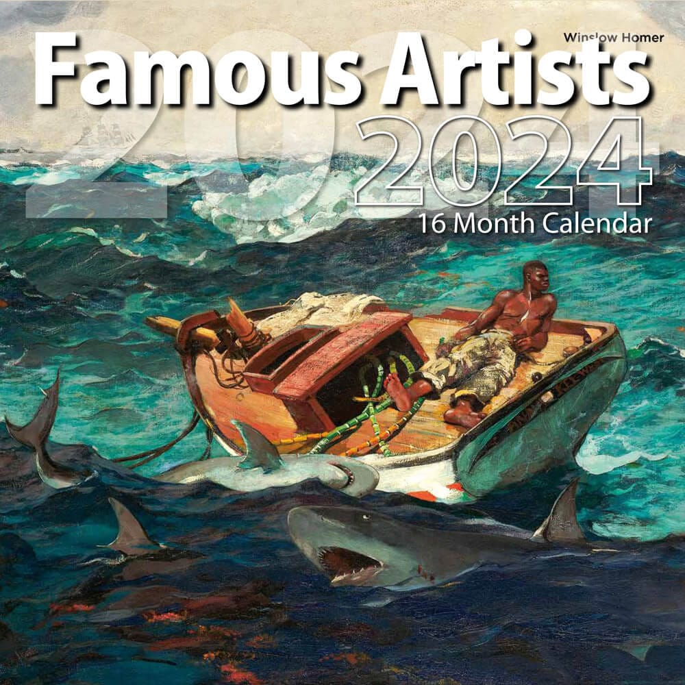 2024 Famous Artists Themed 16 Month Wall Calendar, 12"