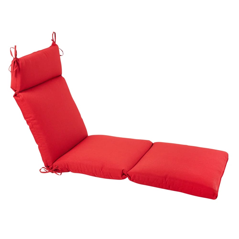 Outdoor Chaise Cushion, Red