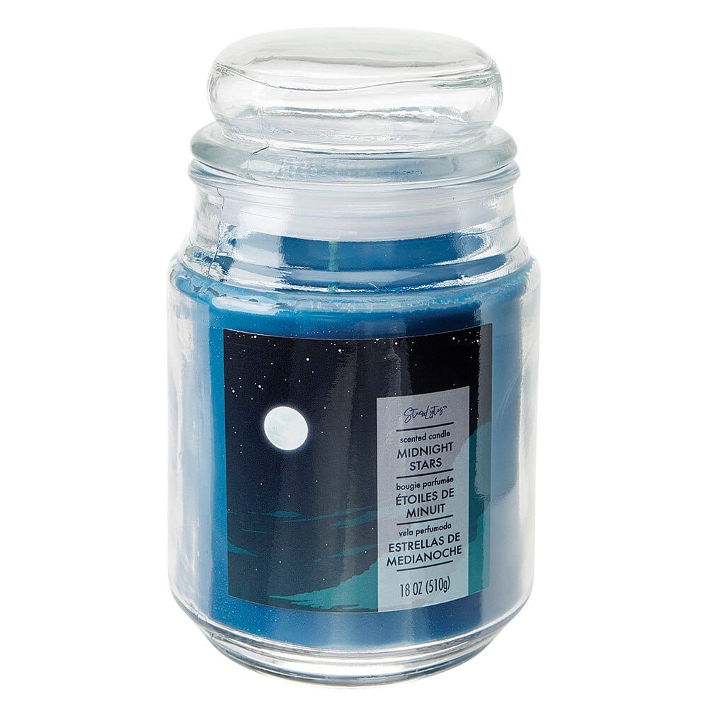 Star Lytes Midnight Stars Apothecary Scented Jar Candle, 18 oz