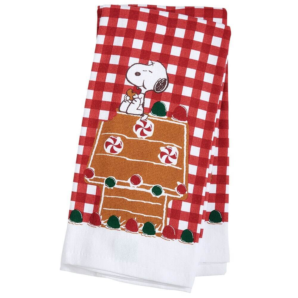 Peanuts Christmas Cotton Kitchen Towels, 2-Count