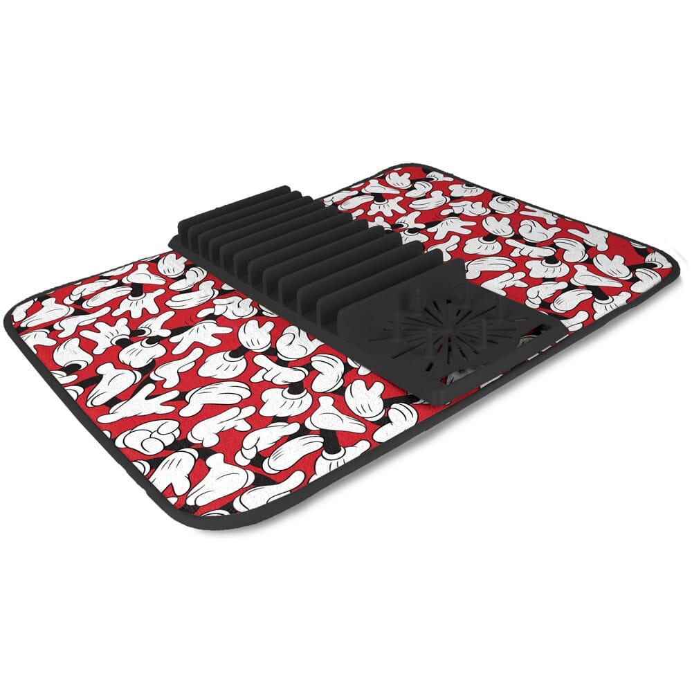 Disney Mickey Mouse Dish Drying Mat with Rack