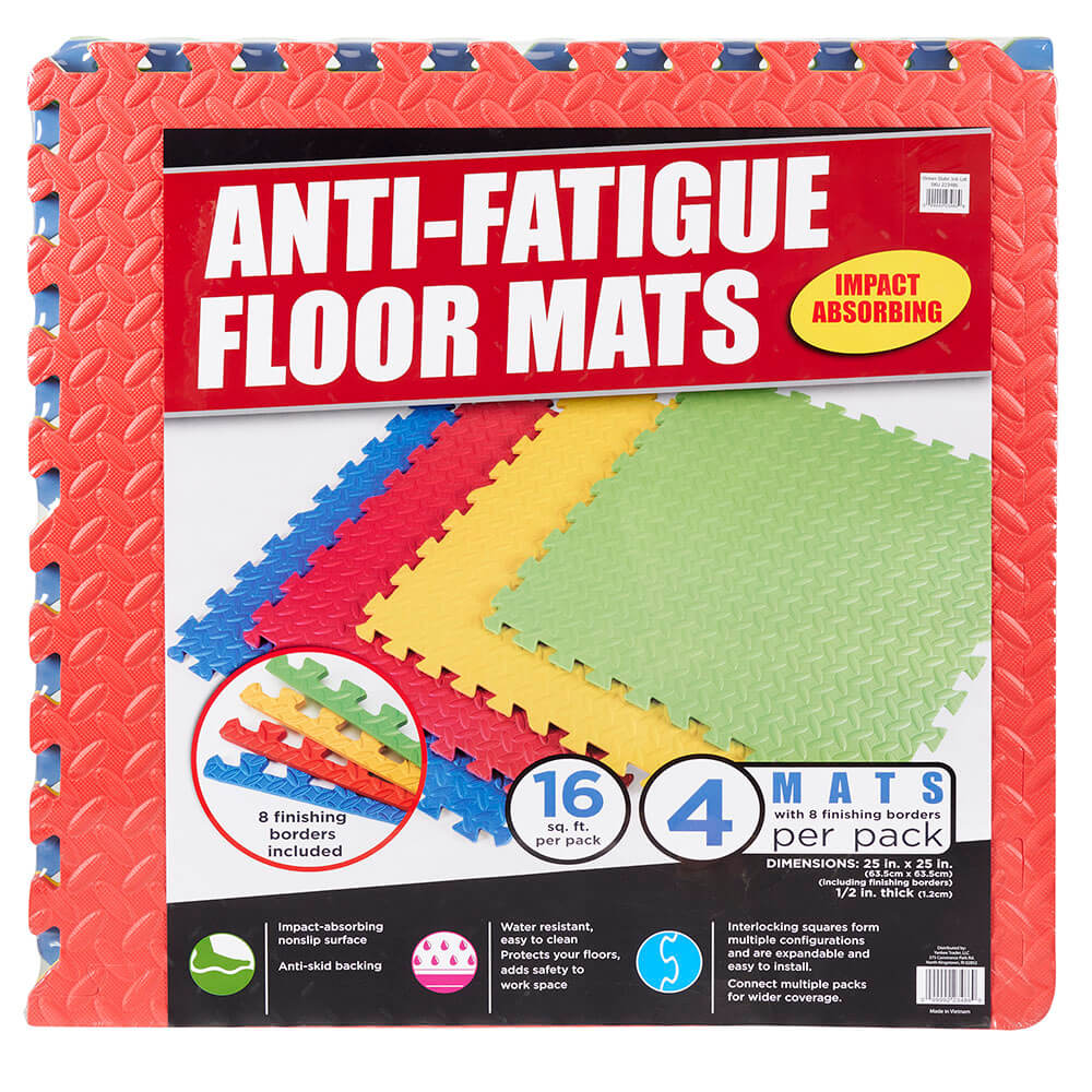 Anti-Fatigue Floor Mats, 4 Pack