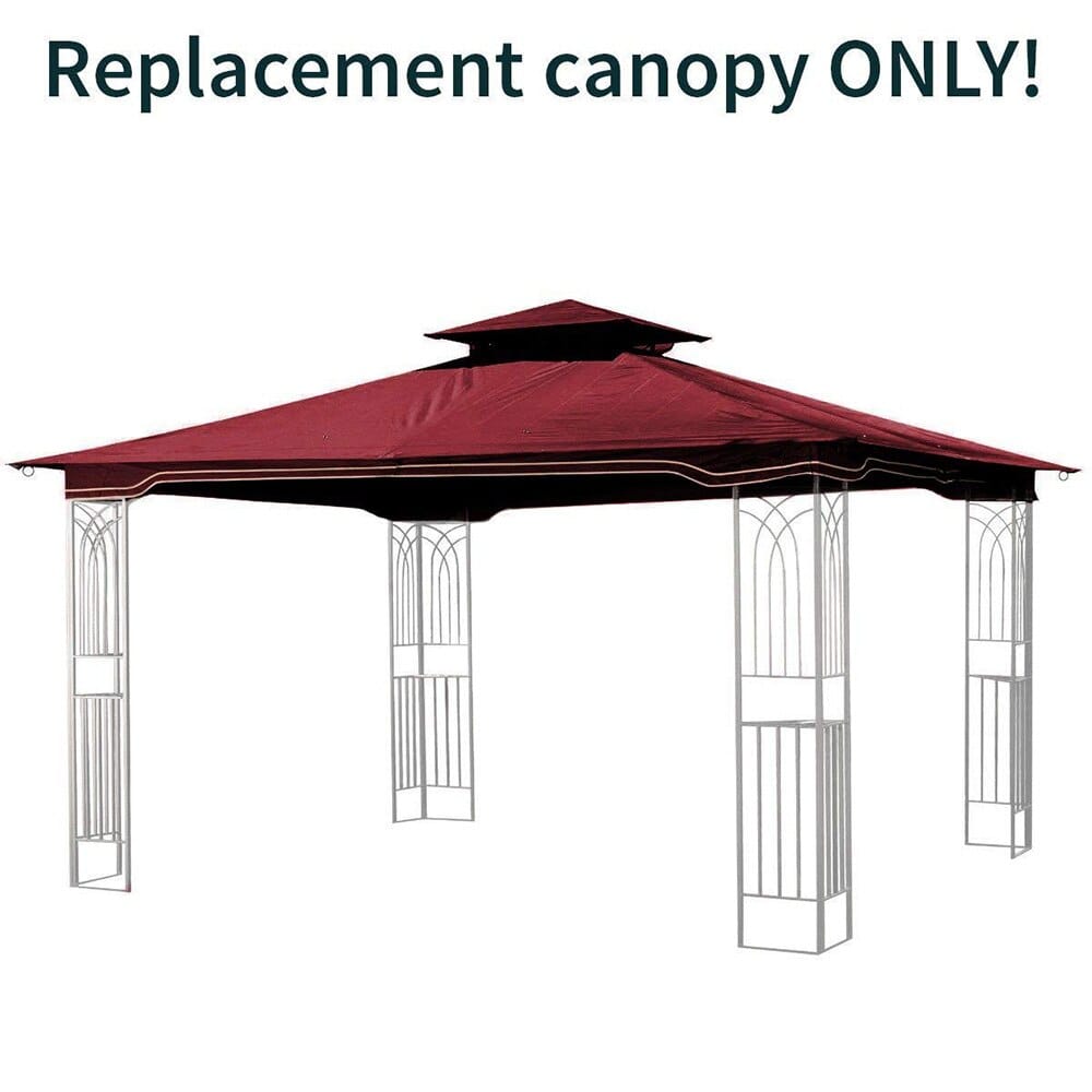 Regency II Gazebo Replacement Canopy, Maroon