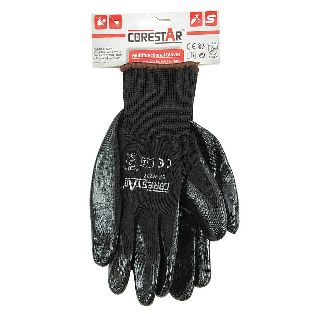 Corestar Multifunctional Nitrile Gloves, Extra-Large