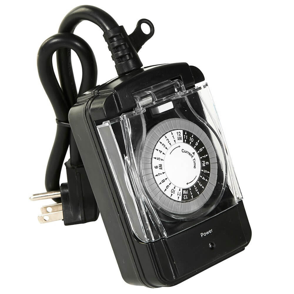 Prime Heavy-Duty 2 Outlet Push-Pin Outdoor Timer