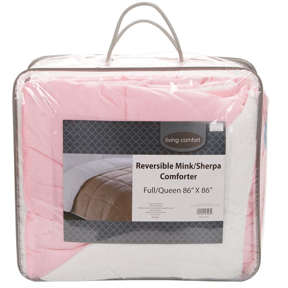 Velvet Plush Full/Queen Sherpa Comforter