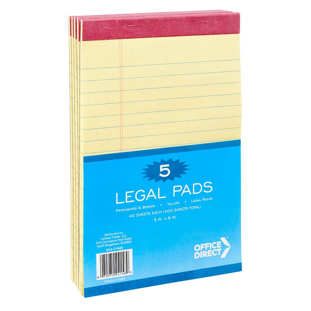 Legal Pads, 5 Count