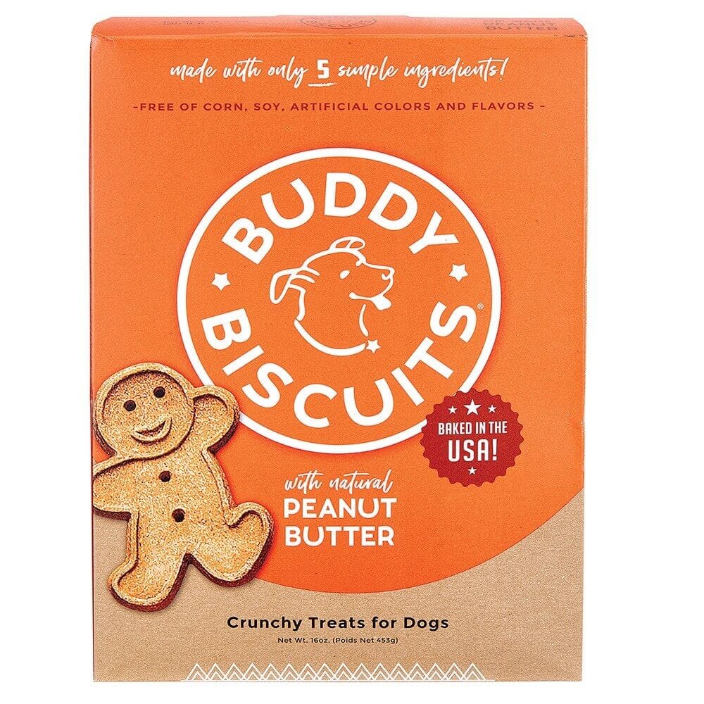Buddy Biscuits® Crunchy Treats for Dogs with Natural Peanut Butter, 16 oz