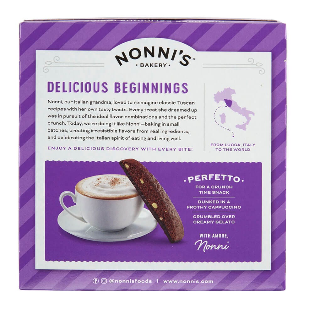 Nonni's Dark Chocolate Almond Biscotti, 6.88 oz