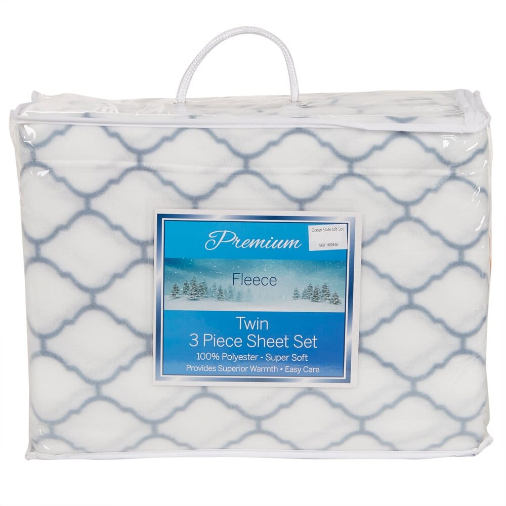 Soft Home Premium Fleece Twin Sheet Set, 4-Piece