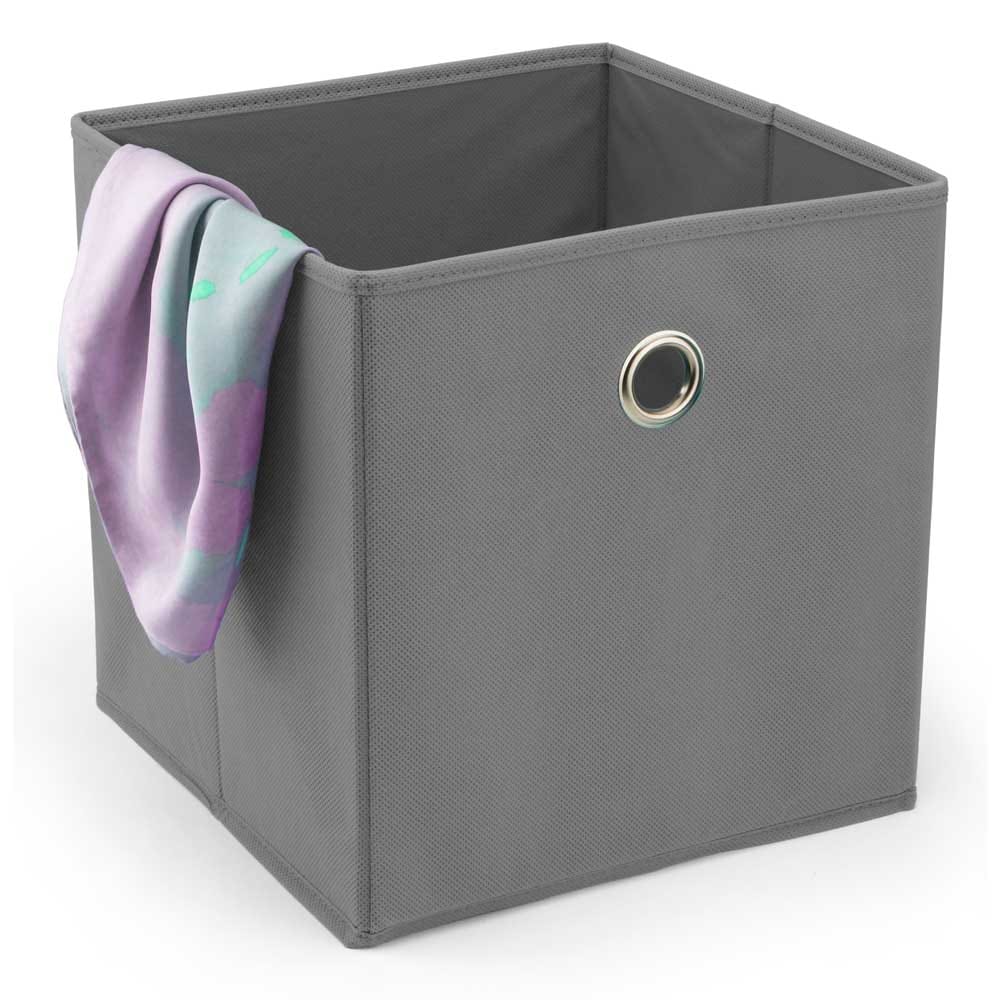 West Bay Gray Fabric Storage Cube