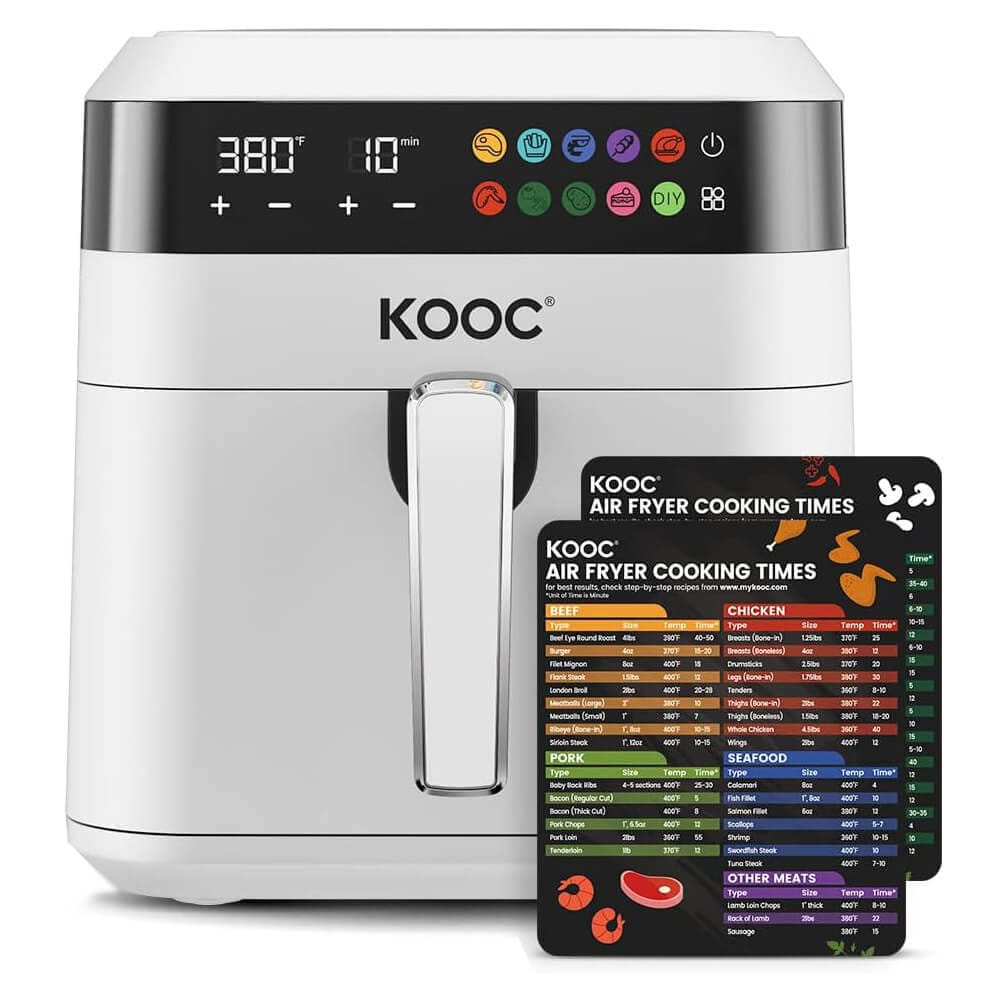 KOOC Extra Large Electric Air Fryer Oven, 6.5 qt