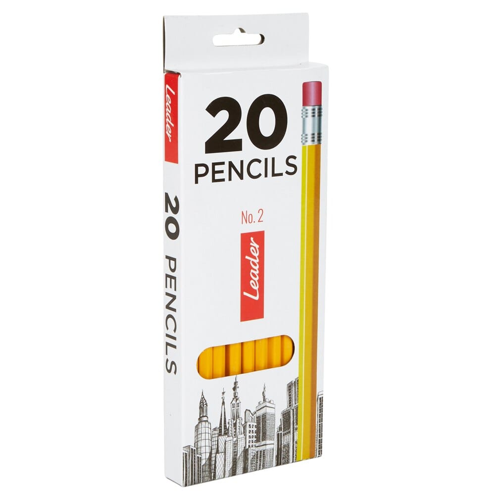 Leader No.2 Pencils, 20-Count