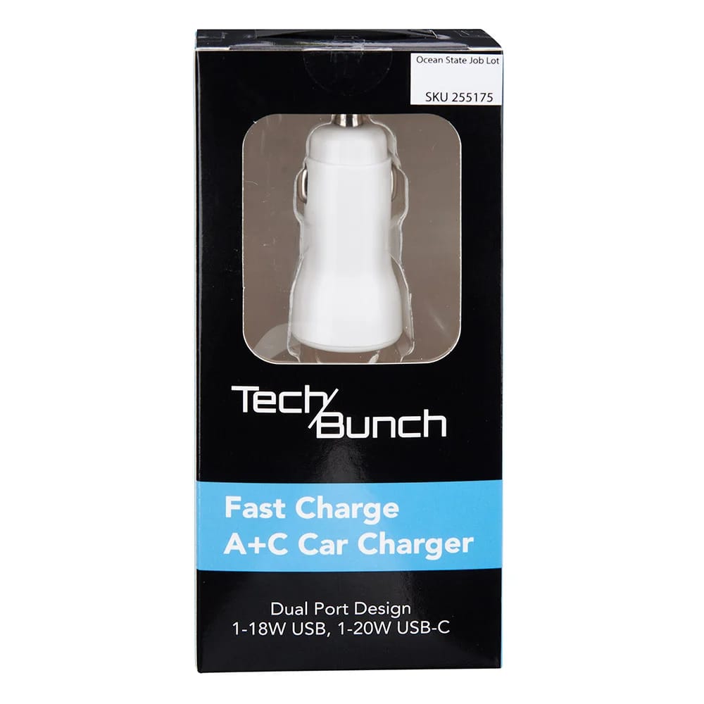 TechBunch Fast Charge A+C Car Charger