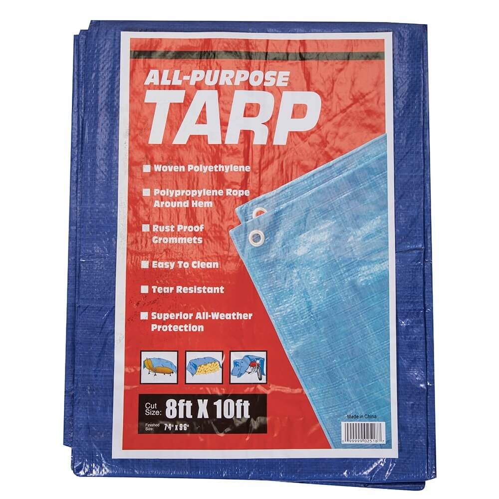 8' x 10' All-Purpose Weather Resistant Tarp