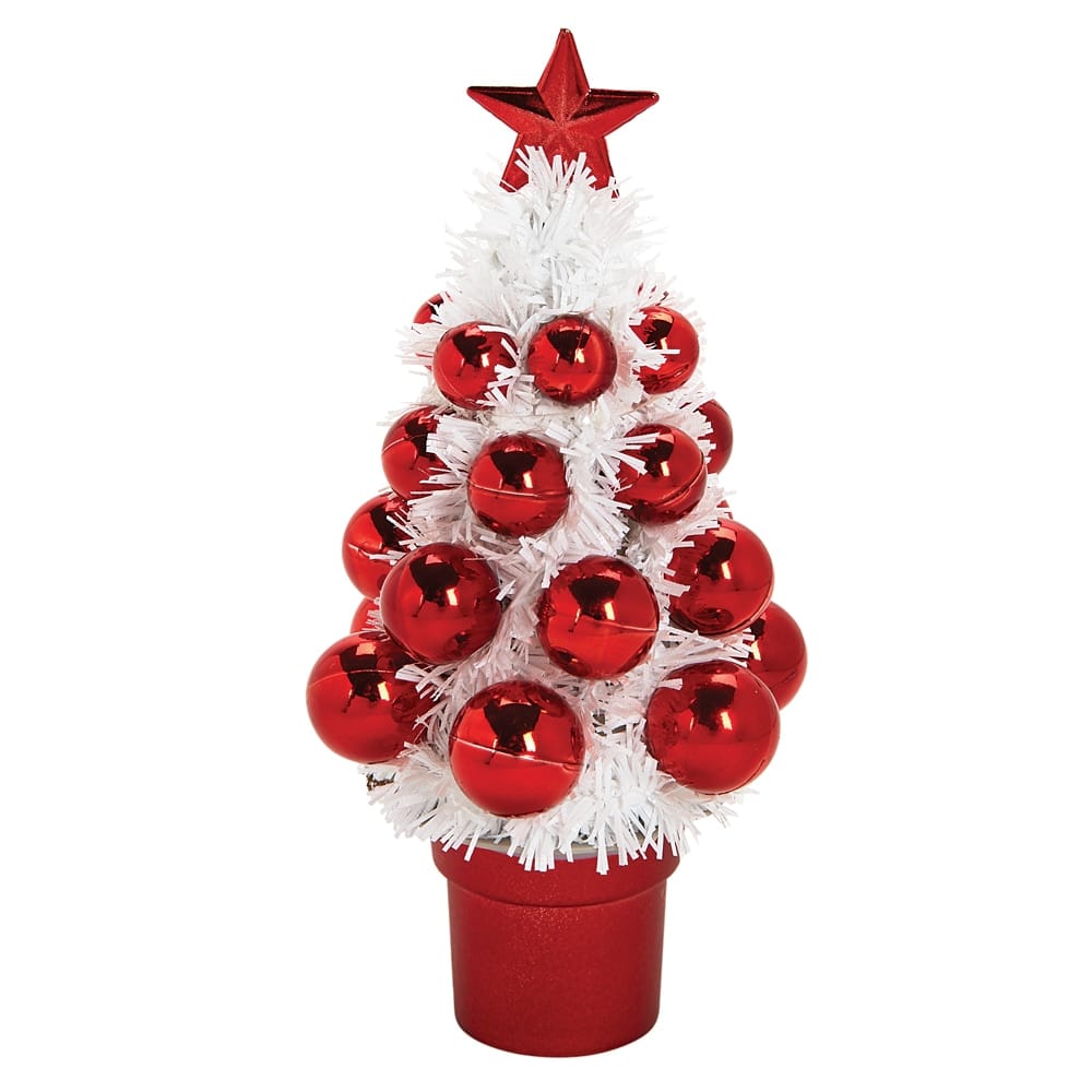 Christmas Decorative Tinsel Tree, 6.5"