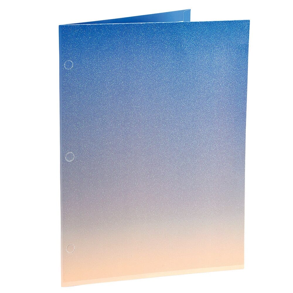 Ombre Glitter 2-Pocket Paper Portfolio
