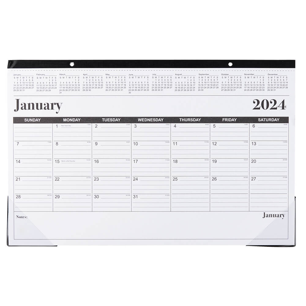 2024 Premiere Desk Calendar, 11" x 17"