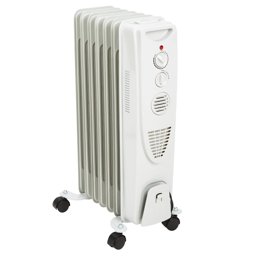 Century Oil-Filled Radiator Heater, White