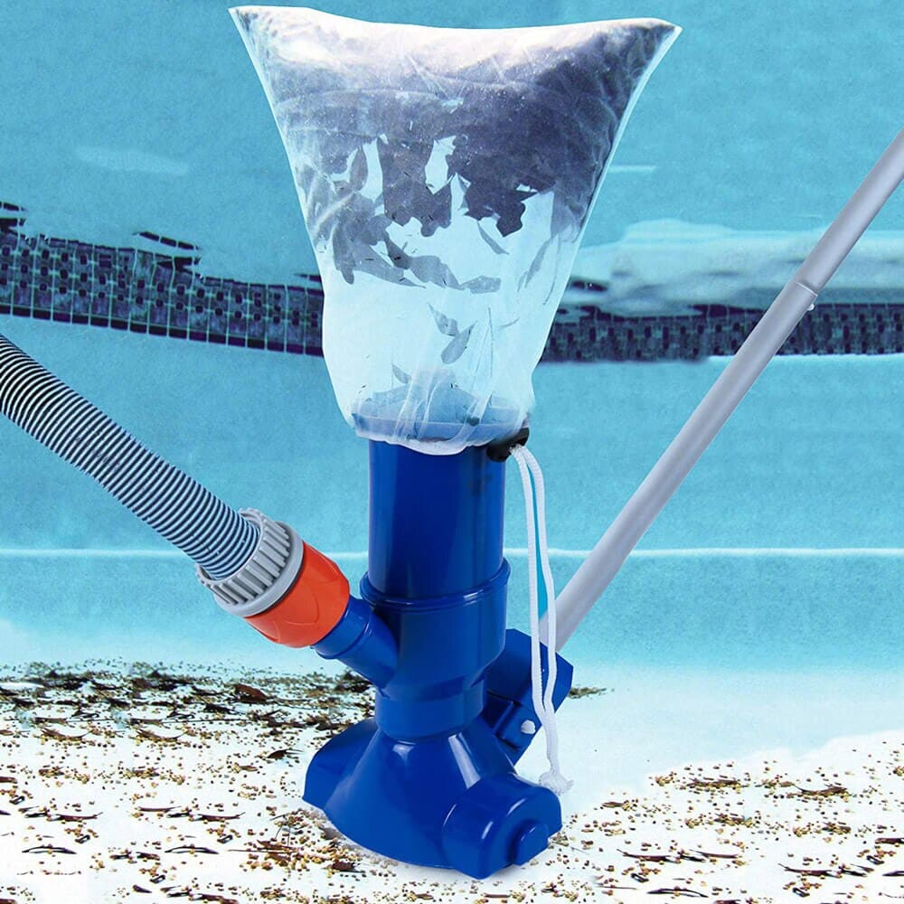 Greenco Portable Pool Vacuum Jet Cleaner with Brush & Detachable 5-Section Pole