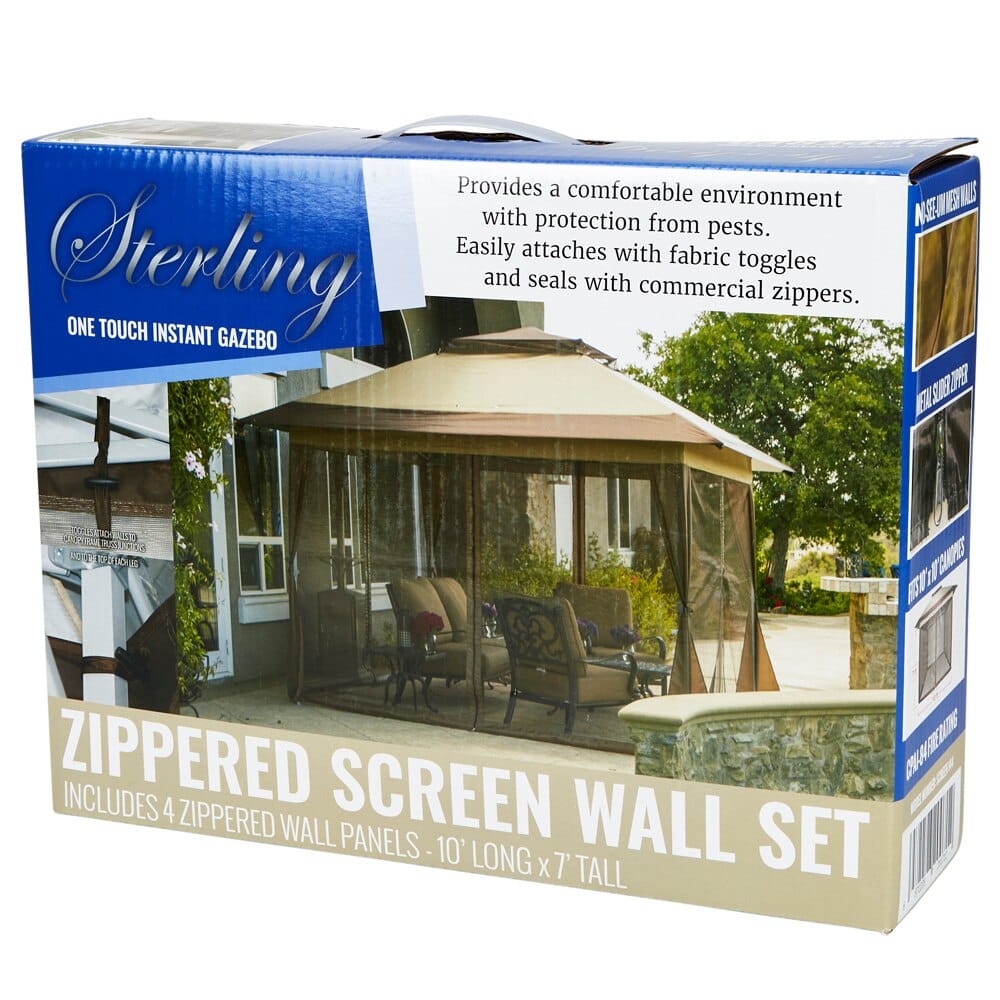 Sterling Zippered Screen Gazebo Wall Set, 4 Piece