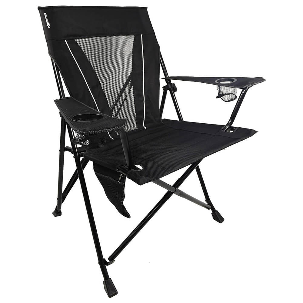 Kijaro XXL Dual Lock Portable Camping Chair, Vik Black