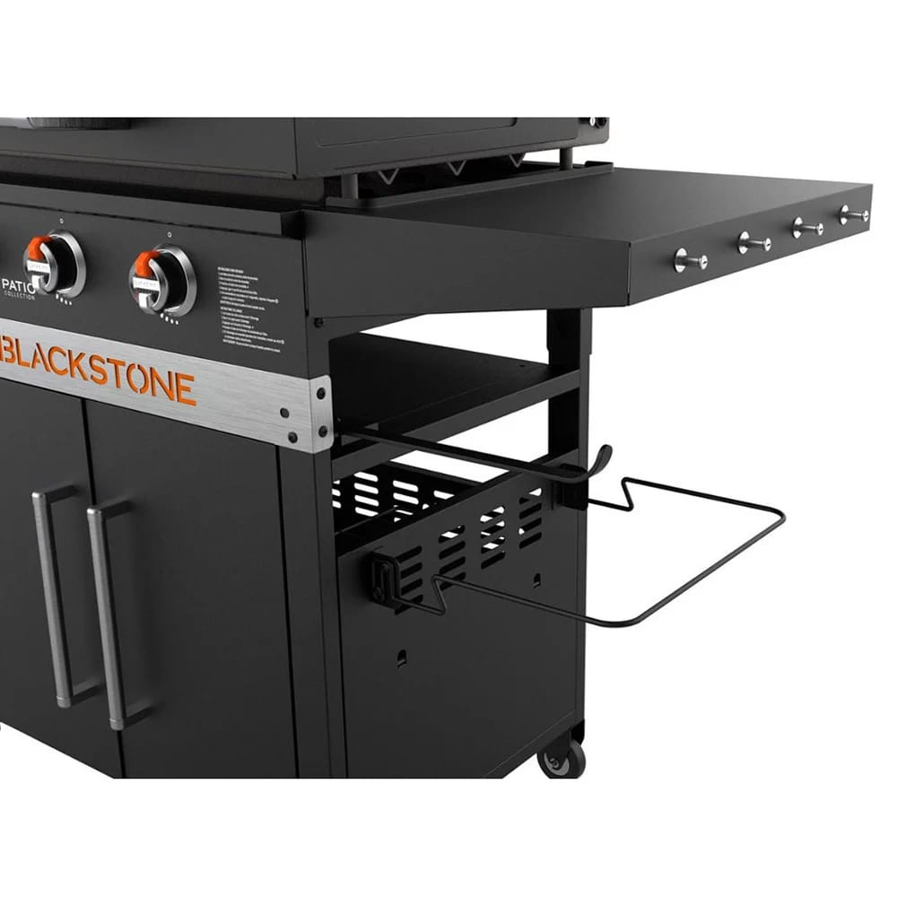 Blackstone 28" XL Griddle with Hood, Cabinet, and Folding Side Shelves