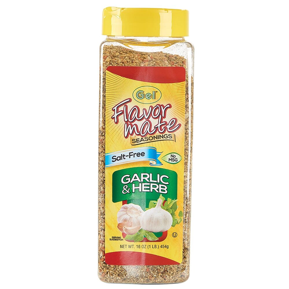 Flavor Mate Salt-Free Garlic and Herb Seasonings, 16 oz