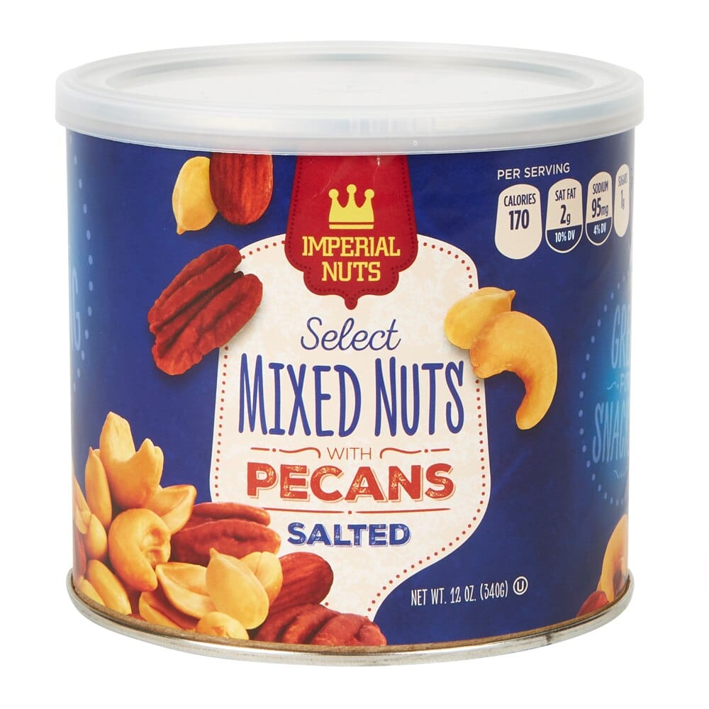 Imperial Nuts Salted Select Mixed Nuts with Pecans, 12 oz