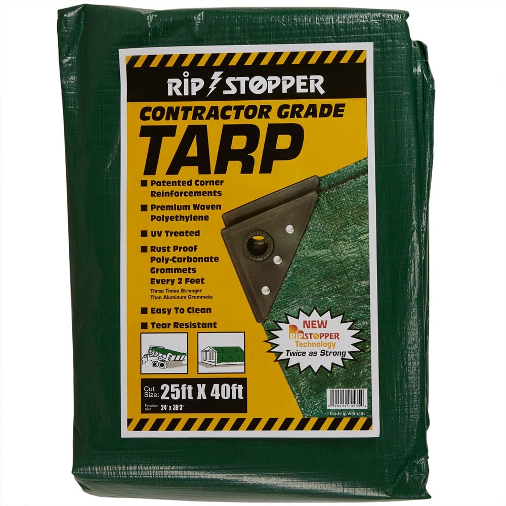 Rip Stopper 25' x 40' Contractor Grade Tarp