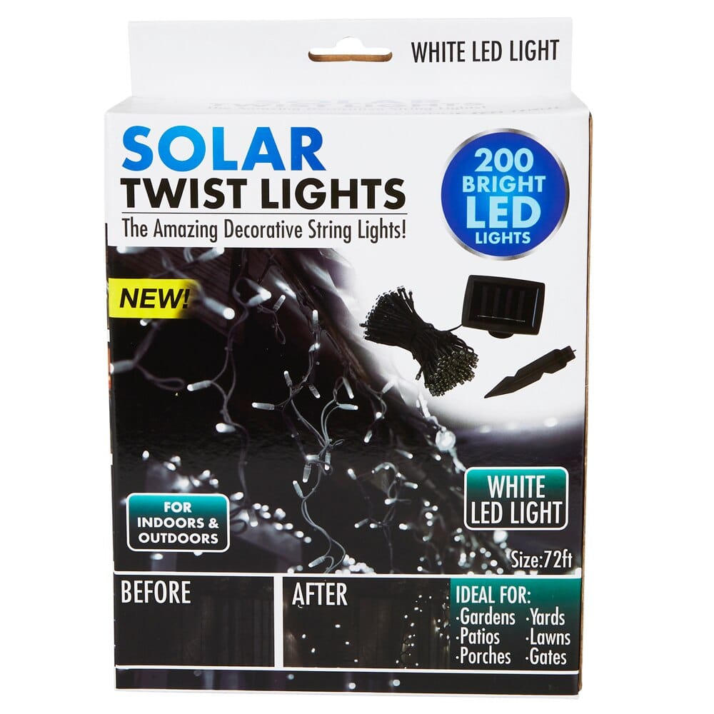 Solar Twist Lights, 200 Lights