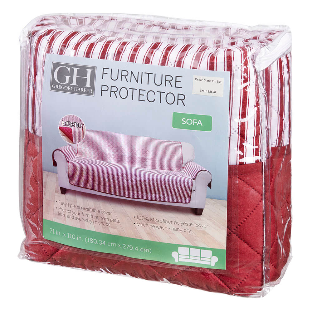 Gregory Harper Reversible Striped Sofa Protector, 71" x 110"