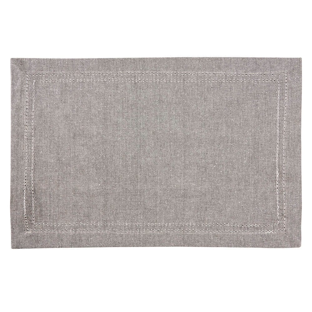 Gray Fabric Locklin Placemat, 13 x 19