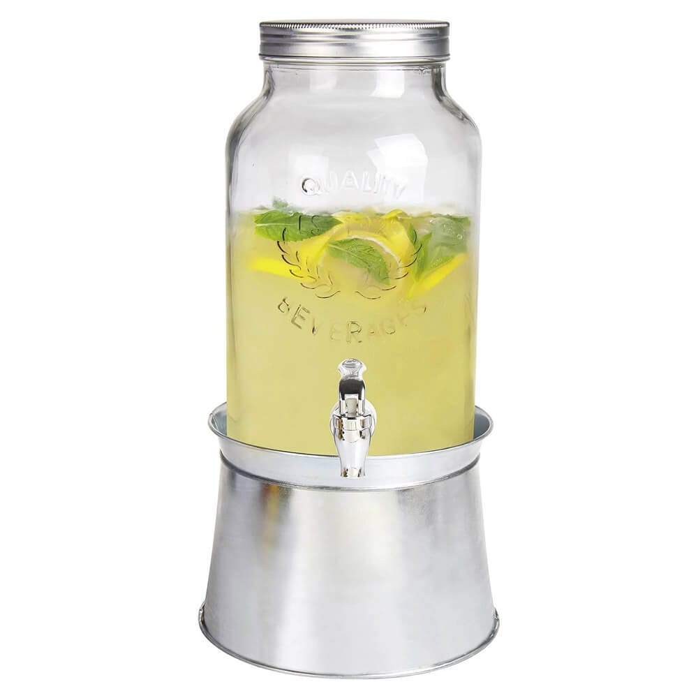 Estilo Glass Mason Jar Beverage Dispenser