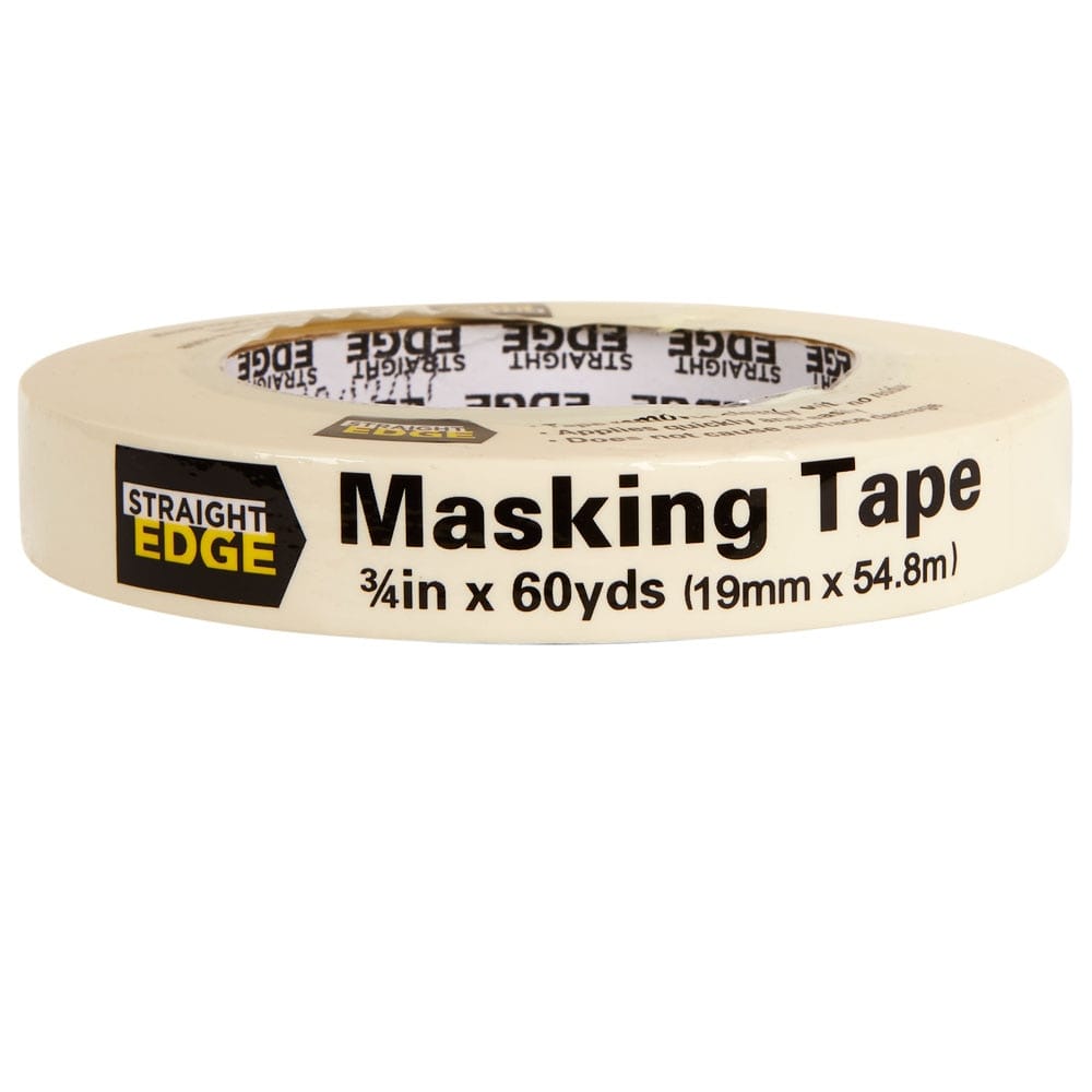 Straight Edge Masking Tape, 3/4" x 60 yds
