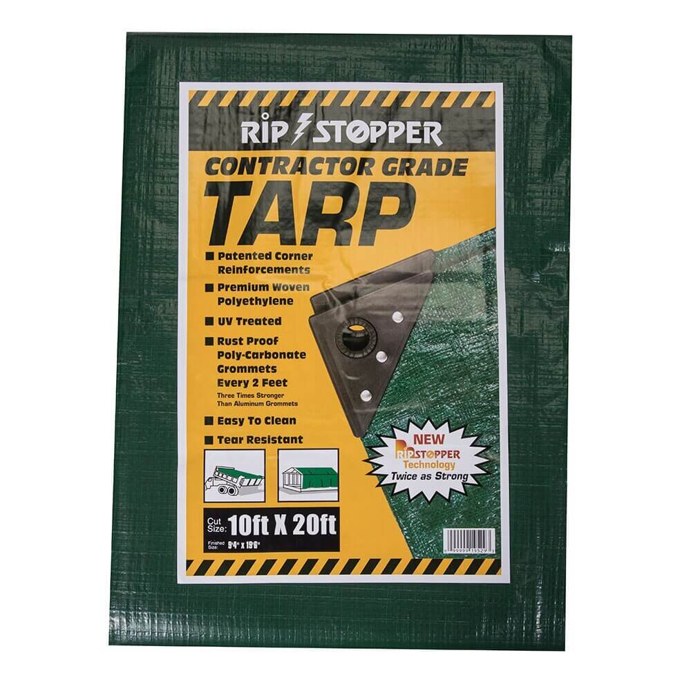 Rip Stopper 10' x 20' Contractor Grade Tarp