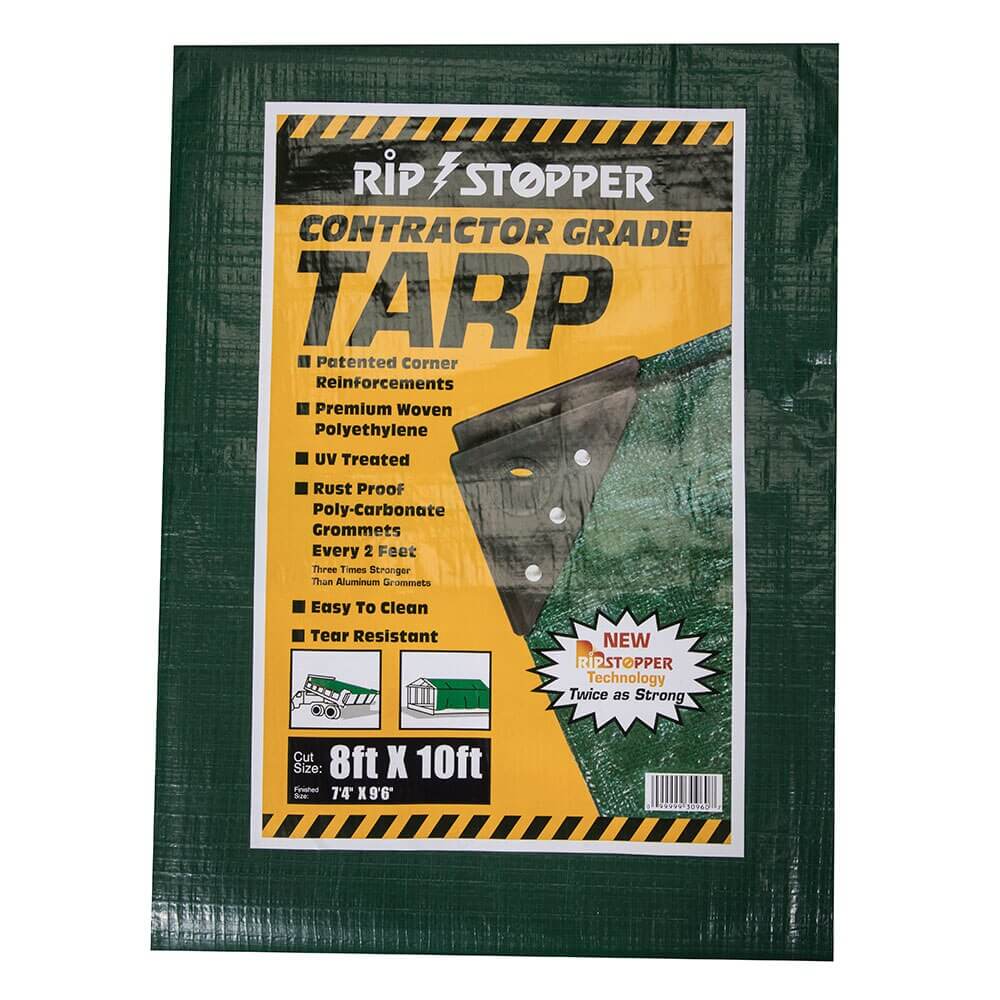 Rip Stopper 8' x 10' Contractor Grade Tarp